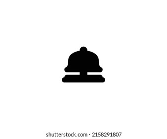 Bellhop Bell  Isolated Vector Illustration Icon. Hotel Ring Emoji Illustration Icon