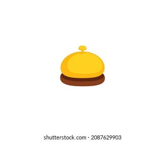 Bellhop Bell Vector Isolated Icon. Emoji Illustration. Hotel Bell Vector Emoticon