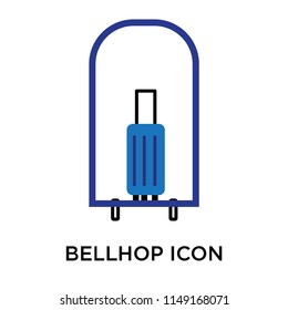 Bellhop icon vector isolated on white background for your web and mobile app design, Bellhop logo concept