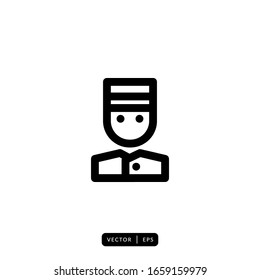 Bellhop Icon Vector - Sign or Symbol