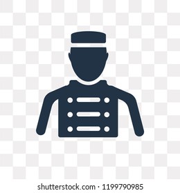 Bellhop vector icon isolated on transparent background, Bellhop transparency concept can be used web and mobile
