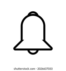 the bell.login symbol of the notification interface.isolated on a white background.vector graphics.