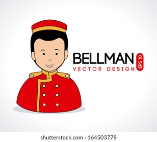 bellman design over white background vector illustration 