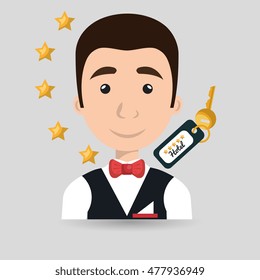 bellman hotel employee icon