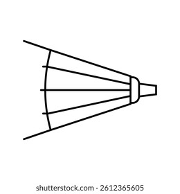 bellows blacksmith line icon vector. bellows blacksmith sign. isolated contour symbol black illustration