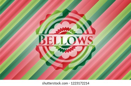 Bellows christmas style badge..