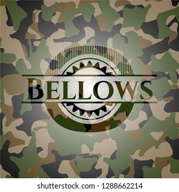 Bellows on camo pattern