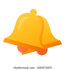 bells decoration christmas single isolated icon with smooth style