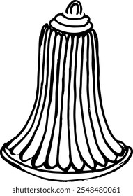 bells. Hand drawn vector sketch illustration