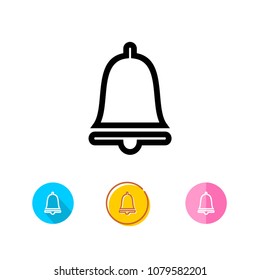 Bells Icon with 4 Style Vector Illustration