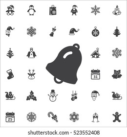 Bells icon. New Year set of icons. Christmas holidays
