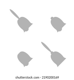 icono de campanas en un fondo blanco, ilustración vectorial