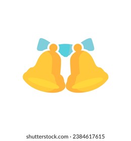 bells icon on a white background, vector illustration