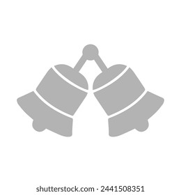 icono de campanas sobre un fondo blanco, ilustración vectorial