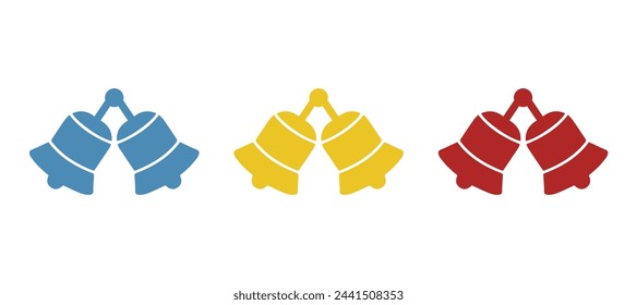 bells icon on a white background, vector illustration