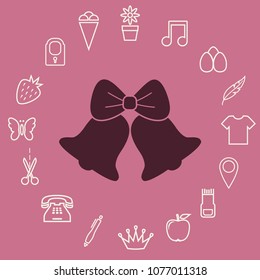 Bells icon, stock vector