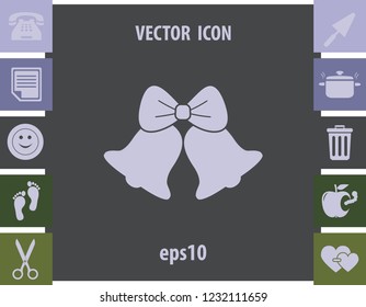 Bells icon, stock vector
