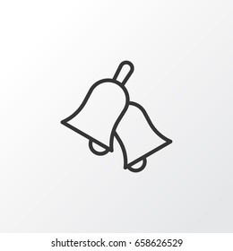 Bells Icon Symbol. Premium Quality Isolated Ringer Element In Trendy Style.
