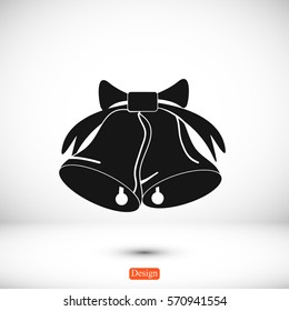 bells icon, vector best flat icon, EPS