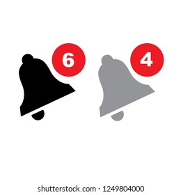 bells icon vector cut out, alarm bell, alert symbol