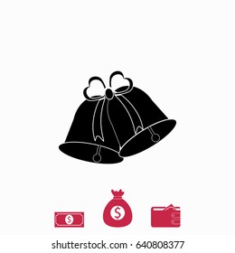 bells icon, Vector EPS 10 illustration style