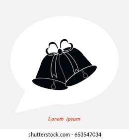 bells icon, Vector EPS 10 illustration style