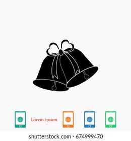 bells icon, Vector EPS 10 illustration style