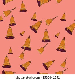 Bells pattern, for the design of children's clothing, textiles, wrapping paper