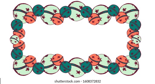 Bells pattern. For the design of children's clothing, textiles, cards, stickers, stickers