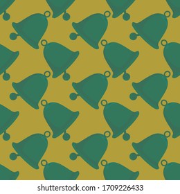Bells pattern, illustration, vector on white background