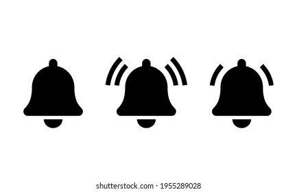 Bells vector icons set. Bell notification symbol isolated Vector illustration EPS 10