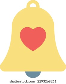 bells Ilustración vectorial sobre un fondo transparente.Símbolos de calidad premium. Icono de vector de color de línea para concepto y diseño gráfico.