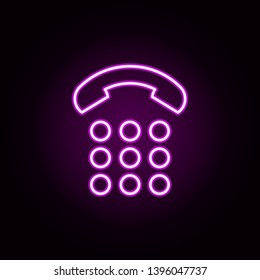 bell-tube neon icon. Elements of e-commerce set. Simple icon for websites, web design, mobile app, info graphics