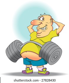 Belly Buster - A middle aged man showing there's more than one way to exercise your ads.