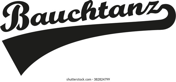 Belly dance german word retro
