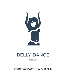 belly dance icon vector on white background, belly dance trendy filled icons from Other collection, belly dance vector illustration