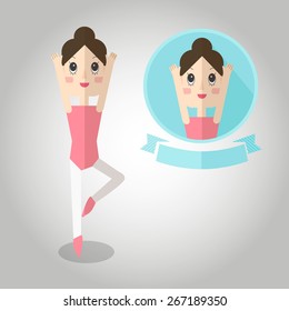 belly dance Mascot cartoon great for any use. Vector EPS10.