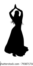 Belly dance silhouette