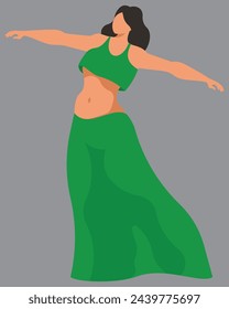 Belly Dancer digital vector design