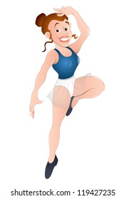 Belly Dancer - Vector Character Illustration
