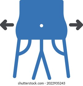 belly vector glyph colour icon
