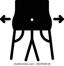belly vector glyph flat icon
