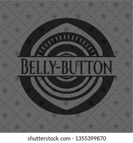 Belly-button dark emblem. Retro