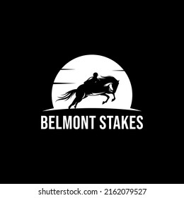 Belmont bet with horse, Vector Illustration