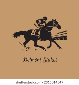 Belmont Stakes, Pferderennen. Die Belmont Stakes sind ein amerikanisches Rennen, das ich auf dem Spiel stehe.