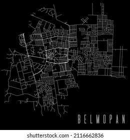 Belmopan City Province Vector Map Poster Stock Vector Royalty Free   Belmopan City Province Vector Map 260nw 2116662836 