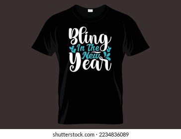 Belong In The New Year Typography T-shirt Design