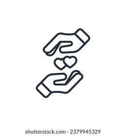 belonging icon. vector.Editable stroke.linear style sign for use web design,logo.Symbol illustration.