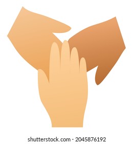 belonging inclusive human right single isolated icon with smooth style