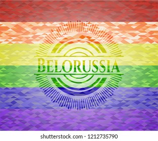 Belorussia lgbt colors emblem 